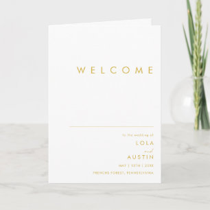 Programme de mariage minimaliste moderne avec poli