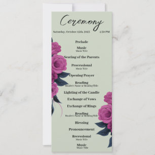 Programme de mariage minimaliste pour amoureux got
