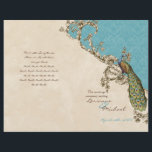 Programme de mariage Peacock & Etchings vintage<br><div class="desc">Ce programme de mariage élégant et sophistiqué allie le meilleur de la tradition et la fraîcheur du contemporain. Livré à vous comme une feuille plate, vous aurez besoin de plier ou de prendre à une imprimante pour avoir marqué et plié. Le mélange d'éléments d'art Vintage et d'aquarelle contemporaine peinte à...</div>