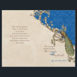 Programme de mariage Peacock & Etchings vintage<br><div class="desc">Ce programme de mariage élégant et sophistiqué allie le meilleur de la tradition et la fraîcheur du contemporain. Livré à vous comme une feuille plate, vous aurez besoin de plier ou de prendre à une imprimante pour avoir marqué et plié. Le mélange d'éléments d'art Vintage et d'aquarelle contemporaine peinte à...</div>