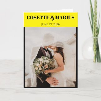 Programme de mariage Playbill