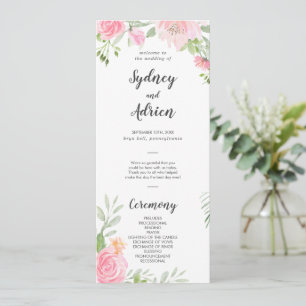 Programme de mariage pour les pivoines printanière