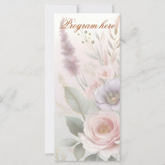 Programme de mariage romantique dans le jardin