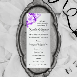 Programme de mariage Rose Enchanted Argent et Viol