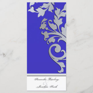 Programme de mariage - Royal Blue Silver Sparkle S