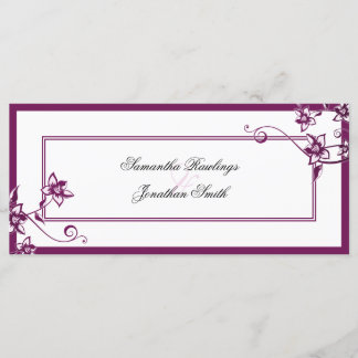 Programme de mariage - Sangria & Blanc Delicate Fl