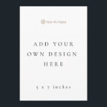 Programme de mariage unique de 5 x 7 pouces/menus<br><div class="desc">Achetez un design à makemedigital.etsy.com ou makemedigital.shop et modifiez-le dans Templett avec votre lien d'accès fourni après l'achat. Téléchargez en JPG avec l'option "saigner" sélectionnée. Téléchargez vos dessins ici.</div>