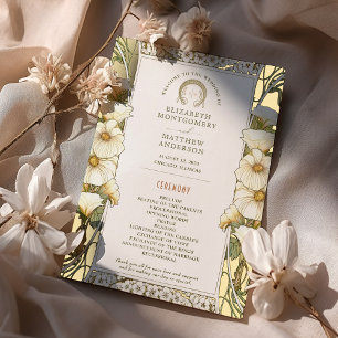 Programme de mariage vintage Art nouveau de Mucha