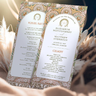 Programme de mariage vintage Art Nouveau par Mucha