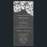Programme de mariage vintage Chalkboard Hydrangeas<br><div class="desc">Carte de montage du programme de mariage avec un beau arrière - plan vintage en damier avec des hortensias de fleurs à la recherche parfaite pour votre mariage vintage à thème de tableau noir ou un mariage extérieur fleuri. Consultez notre magasin pour les invitations de mariage assorties, les autocollants, enregistrer...</div>