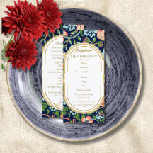 Programme de mariage William Morris Strawberry Thi