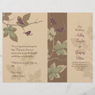 Programme de Mariages de automne pour les oiseaux