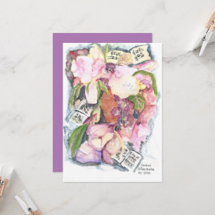 Programme de musique florale aquarelle