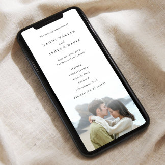 Programme de photo numérique minimaliste Mariage