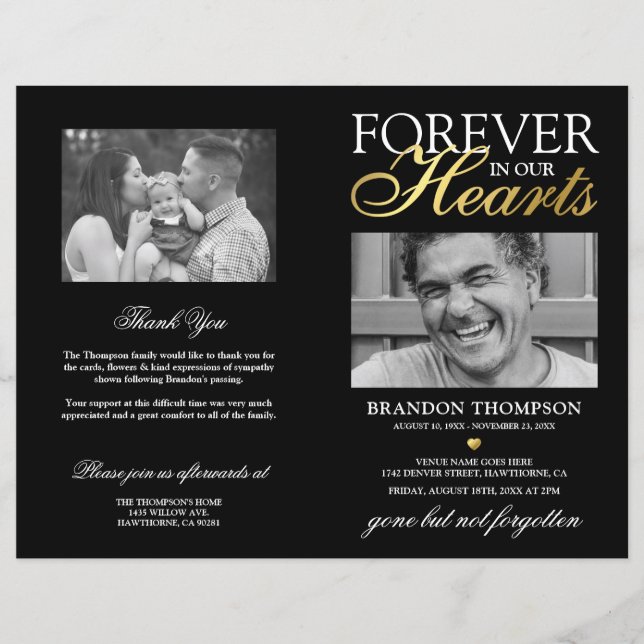 Programme de photos pour l'ordre de service commém (Devant)