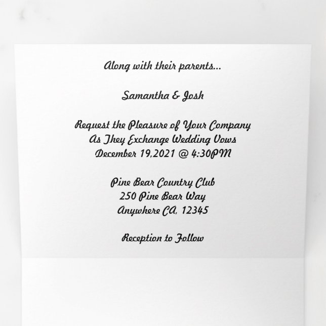 Programme de pliage à trois lettres (Intérieur en premier)