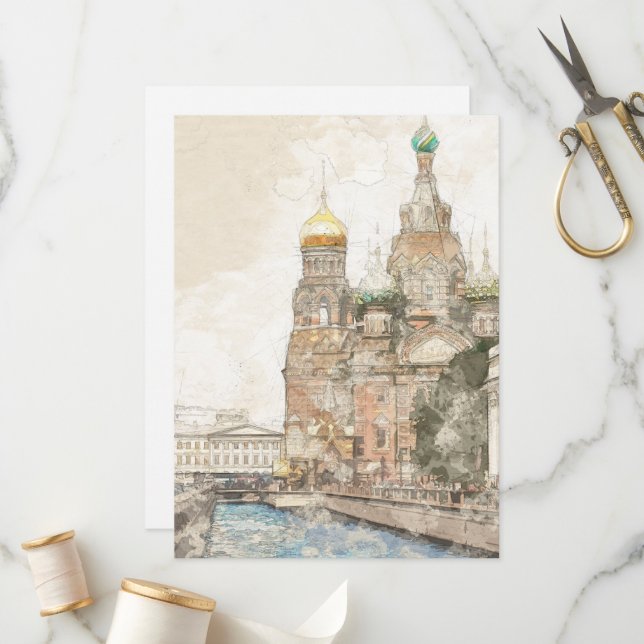 Programme de Saint-Pétersbourg Russie | City Guide (Devant/Arrière en situation)