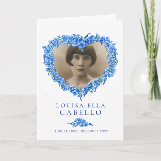 Programme de services funéraires du coeur - oublie (Devant)