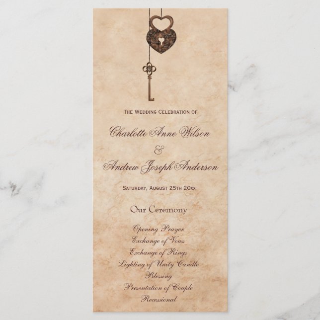 Programme de verrouillage des coeurs vintages et d (Devant)