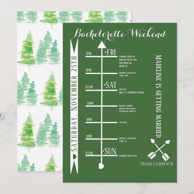 Programme de week-end de camping entre célibataire (Devant / Derrière)