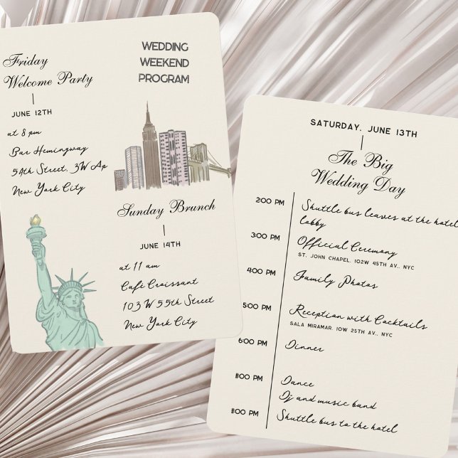 Programme de week-end de mariage à New York City N (Créateur téléchargé)