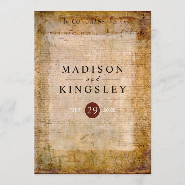 Programme Déclaration d'indépendance 📜 vieux Parchemin de 1 (Devant)