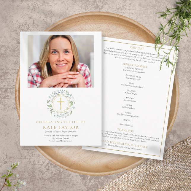 Programme Décor des funérailles du jardin vert Ordre de serv (Créateur téléchargé)