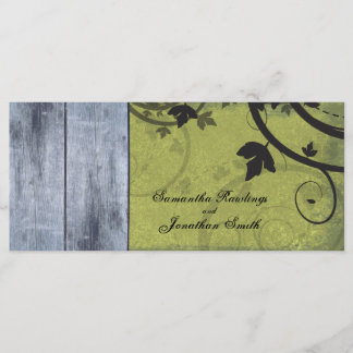 Programme d'Eglise Mariage de automne vintage - Co