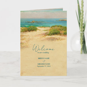 Programme Destination de mariage de plage côtière Ordre du s