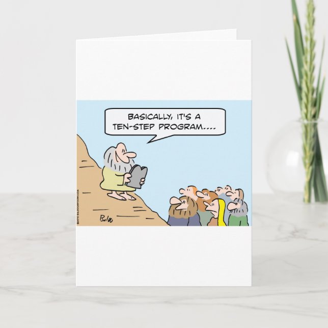 programme d'étape des commandements dix de Moïse (Devant)