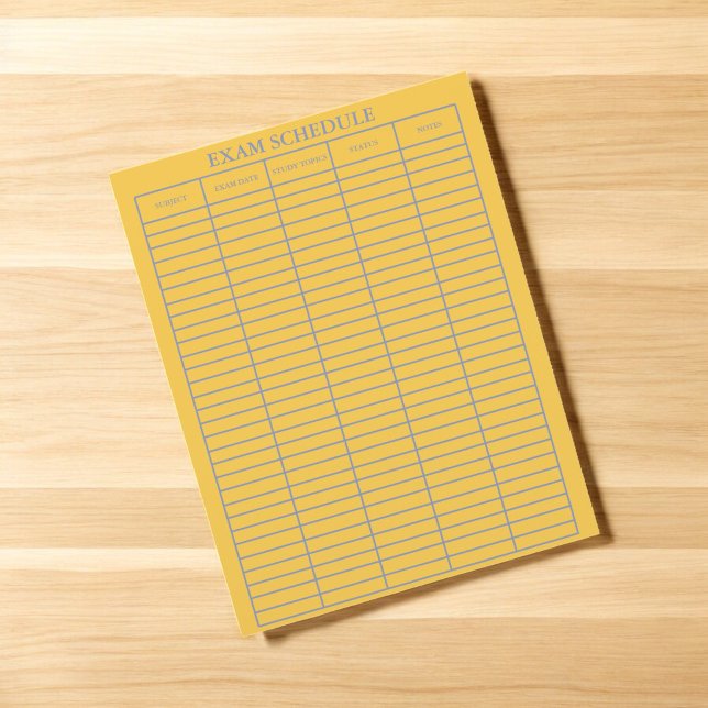 Programme d'examen Planificateur pratique pour les (Créateur téléchargé)