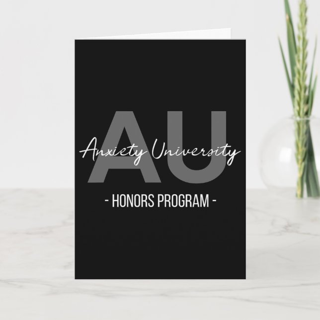 Programme d'honneurs d'anxiété universitaire  (Devant)