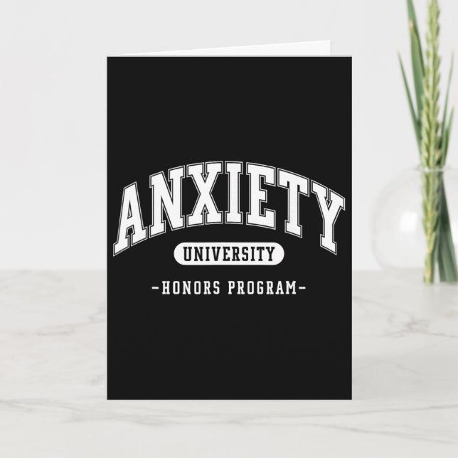 Programme d'honneurs d'anxiété universitaire Drôle (Devant)