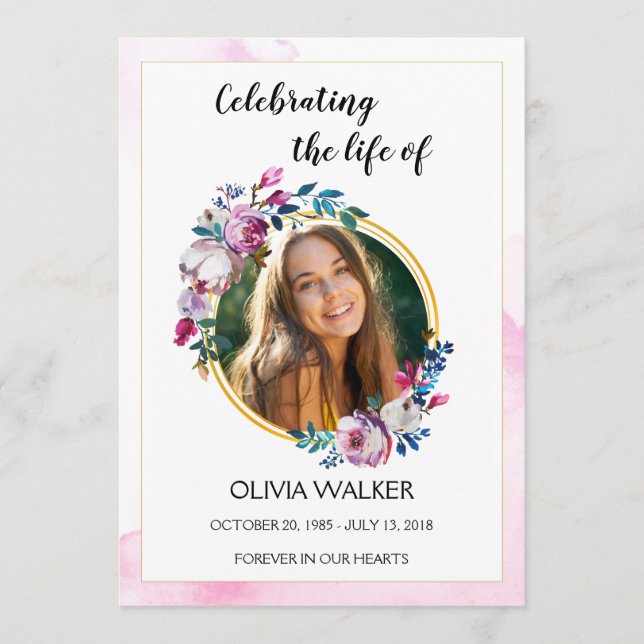 Programme d'ordonnance de service des fleurs viole (Devant)