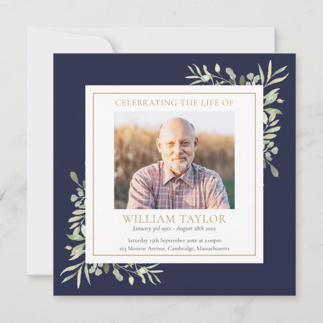 Programme d'Ordre de service commémoratif des funé (Devant)