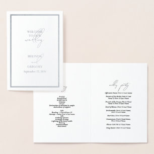 Programme d'ordre de service du Mariage d'huile d'