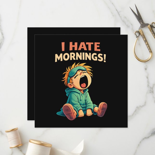 Programme Drôle Je déteste les matins Somnolent (Devant/Arrière en situation)