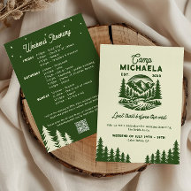 Programme du dernier week-end du Camp Bachelorette