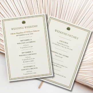 Programme du week-end de mariage Palmier Ivoire &