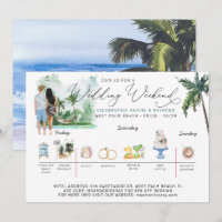 Programme du week-end de mariage | Plage tropicale