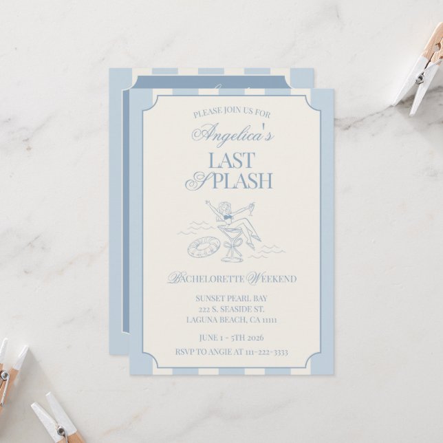 Programme du week-end d'enterrement de vie de jeun (Devant/Arrière en situation)