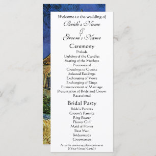 Programme Eglise d'Auvers par Vincent van Gogh Mariage