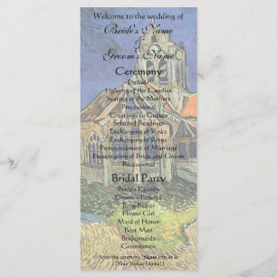 Programme Eglise d'Auvers par Vincent van Gogh Mariage