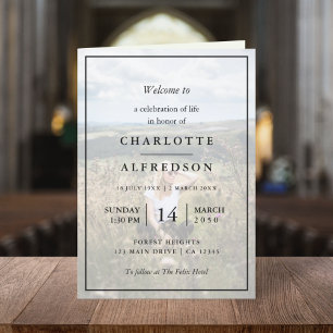 Programme Élégant enterrement   Photo commémorative de l'ord