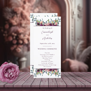 Programme Élégant floral   Purple Mariage Garland