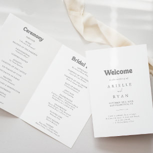 Programme Élégant Formel Minimal Plié Mariage