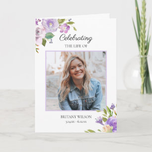 Programme Élégant Mémorial funéraire Floral Photo