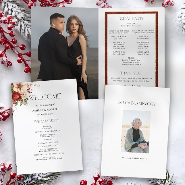 Programme Élégant Noël Floral hiver (Créateur téléchargé)