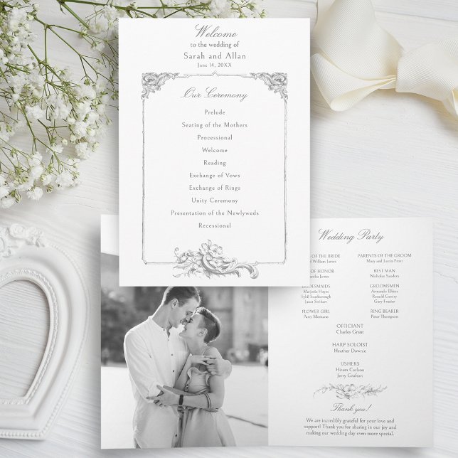 Programme Élégant Rococo Floral Français (Créateur téléchargé)