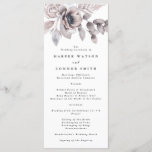 Programme Elégant romantique Aquarelle Mariage floral<br><div class="desc">Elégant romantique aquarelle Programme de mariage floral</div>